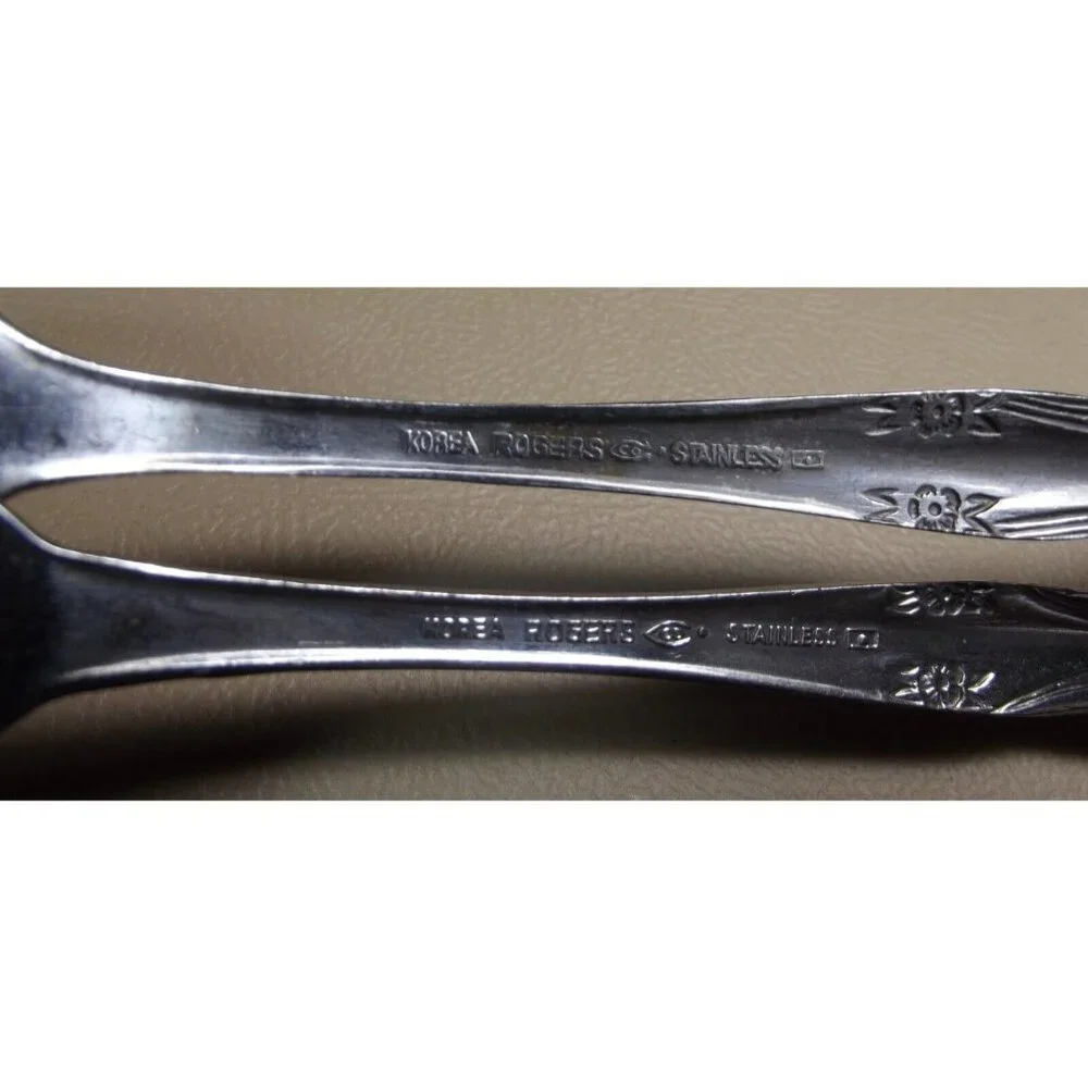 Rogers Tablespoon & Dinner Fork DREAM ROSE bud lot of Korea 7